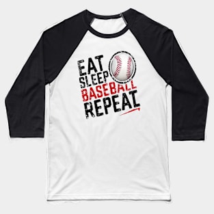 Eat Sleep Baseball Repeat Funny Baseball Player Baseball T-Shirt